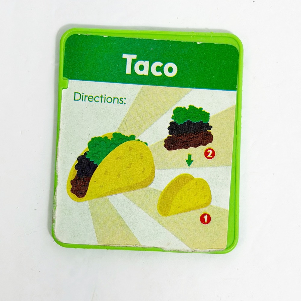 Fisher Price Laugh Learn Food Truck Taco Recipe Replacement Card Play Food